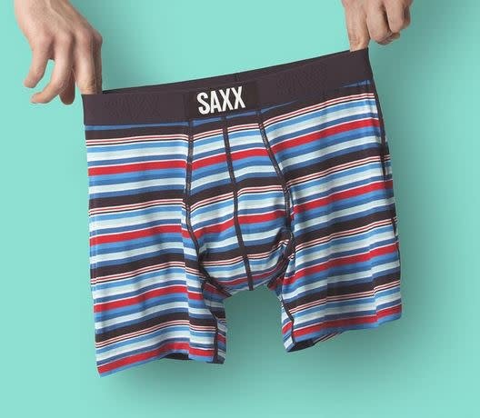 SAXX VIBE BOXER BRIEF- BERRY CABANA STRIPE SAXX VIBE BOXER BRIEF- BERRY CABANA STRIPE