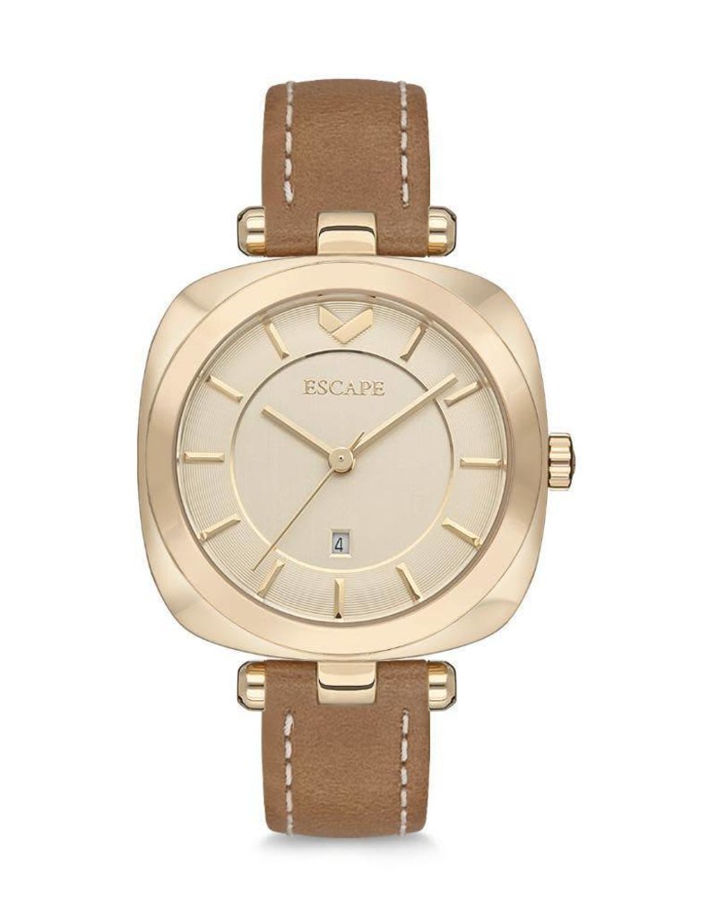 ESCAPE LADIES COACHELLA GOLD/TOBACCO LEATHER