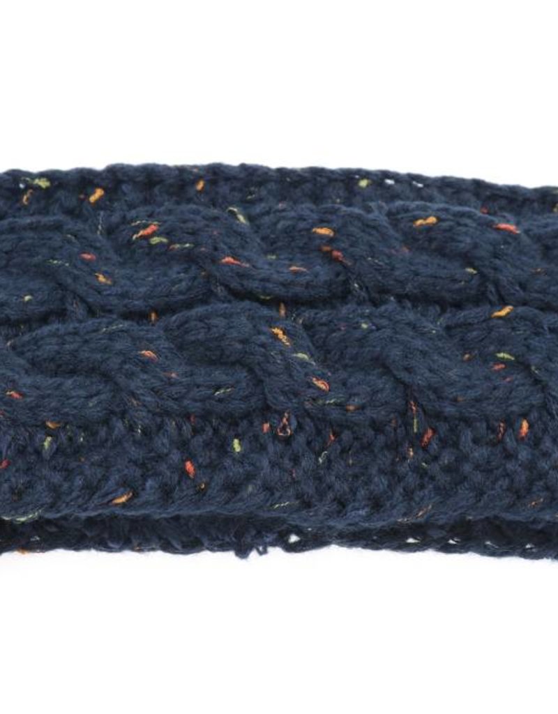 C.C BEANIES FUZZY LINED FLECKED C.C HEAD WRAP