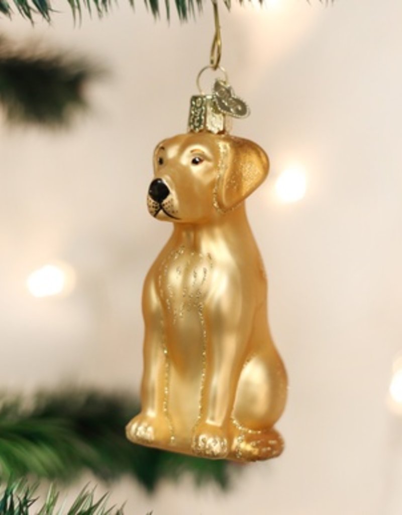 OLD WORLD CHRISTMAS YELLOW LABRADOR