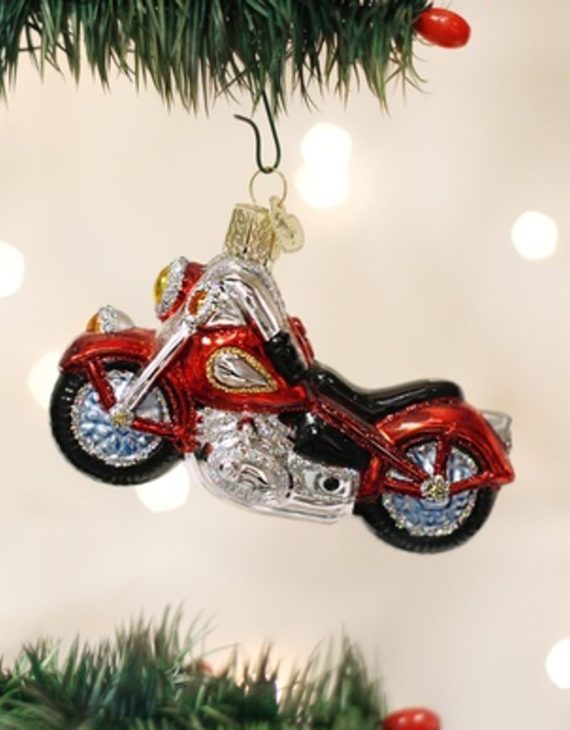 OLD WORLD CHRISTMAS MOTORCYCLE