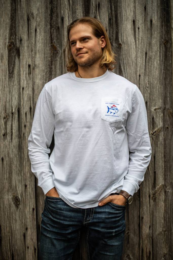 SOUTHERN TIDE DAY AFTER CHRISTMAS TEE L/S CLASSIC WHITE SOUTHERN TIDE DAY AFTER CHRISTMAS TEE L/S CLASSIC WHITE