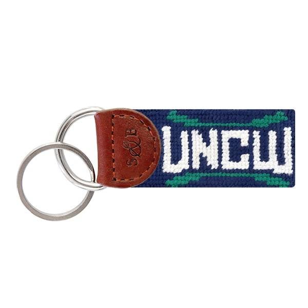 SMATHERS & BRANSON UNC WILMINGTON NEEDLEPOINT KEY FOB