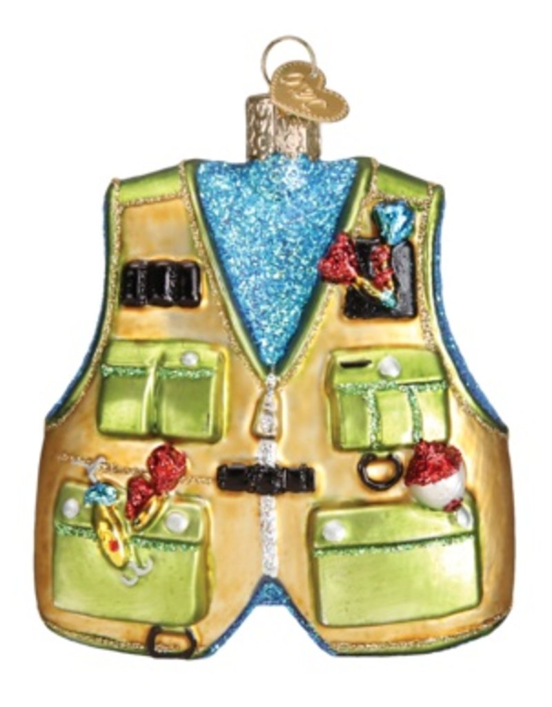 OLD WORLD CHRISTMAS FISHING VEST