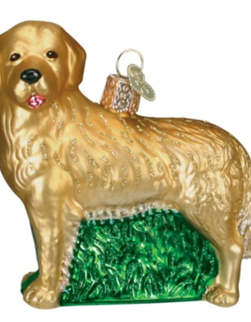 OLD WORLD CHRISTMAS GOLDEN RETRIEVER ORNAMENT