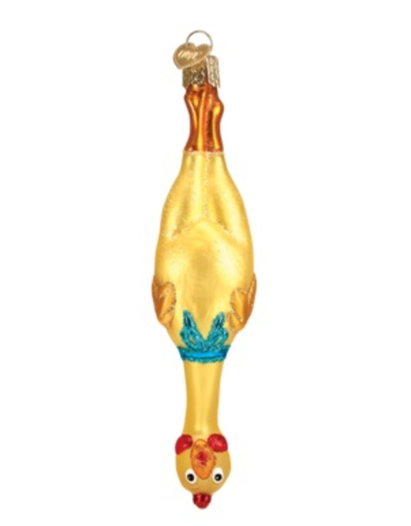 OLD WORLD CHRISTMAS RUBBER CHICKEN