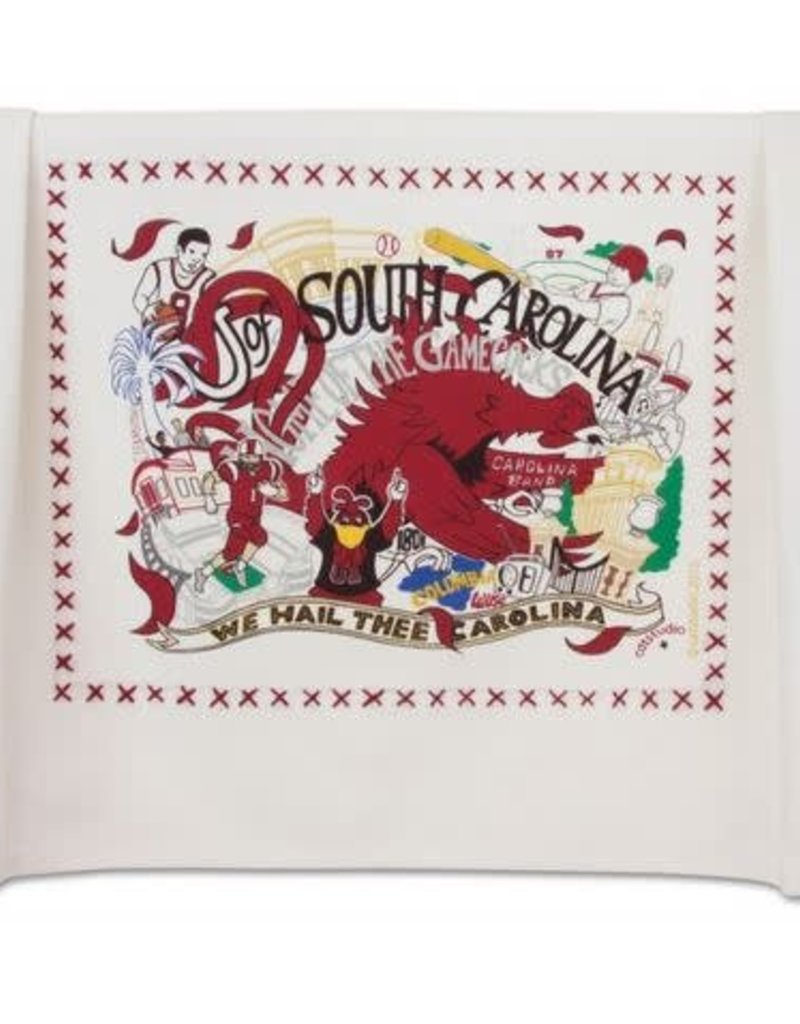 CATSTUDIO CATSTUDIO COLLEGIATE DISH TOWEL UNIVERSITY OF SOUTH CAROLINA