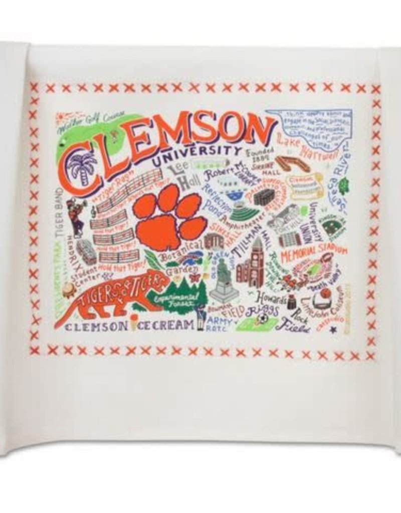 CATSTUDIO CATSTUDIO COLLEGIATE DISH TOWEL CLEMSON