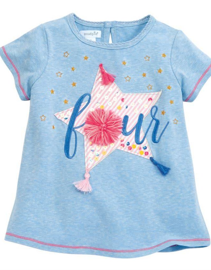 MUD PIE BIRTHDAY TEE- FOUR
