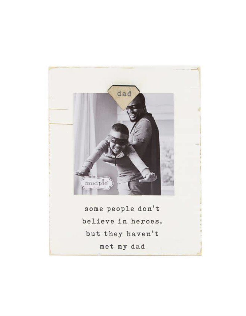 MUD PIE DAD MAGNET WOOD FRAME