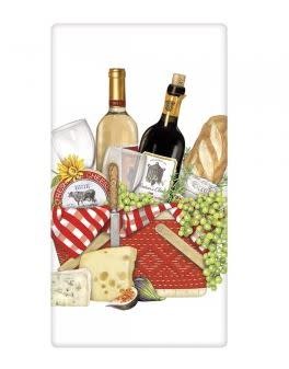 WINE BASKET FLOUR SACK TOWEL WINE BASKET FLOUR SACK TOWEL