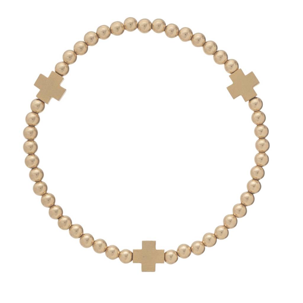 ENEWTON SIGNATURE CROSS MATTE GOLD BRACELET ENEWTON SIGNATURE CROSS MATTE GOLD BRACELET