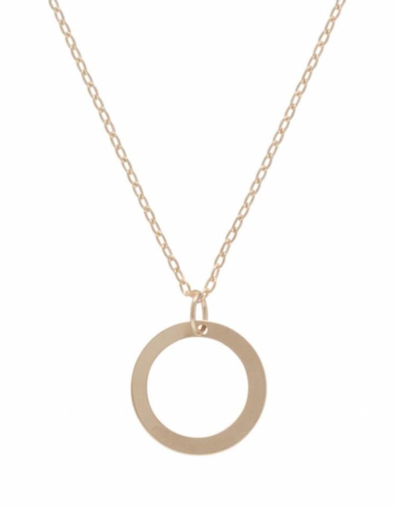ENEWTON 16" necklace gold- large halo gold charm