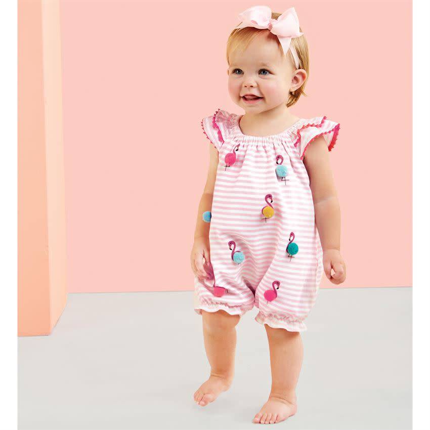 MUD PIE FLAMINGO POM BUBBLE 12-18 MONTHS MUD PIE FLAMINGO POM BUBBLE 12-18 MONTHS
