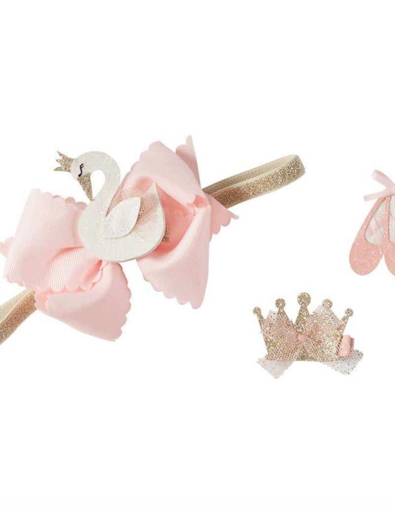 MUD PIE SWAN 3 IN 1 BOW SET