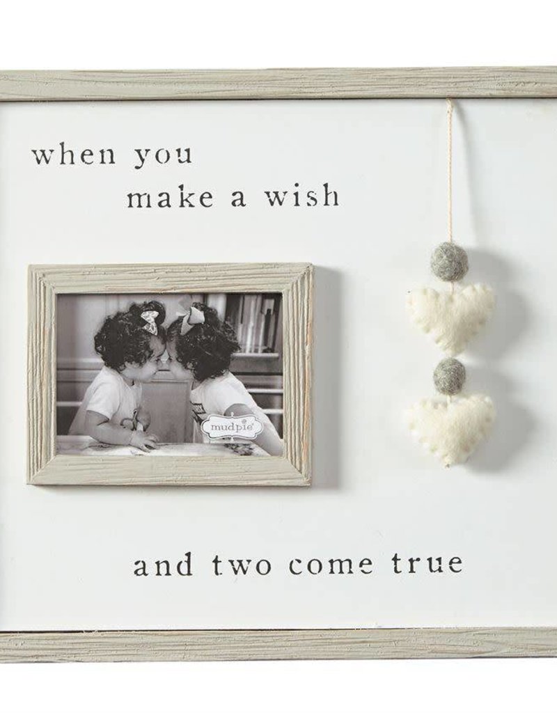 MUD PIE POM HEART TWIN FRAME