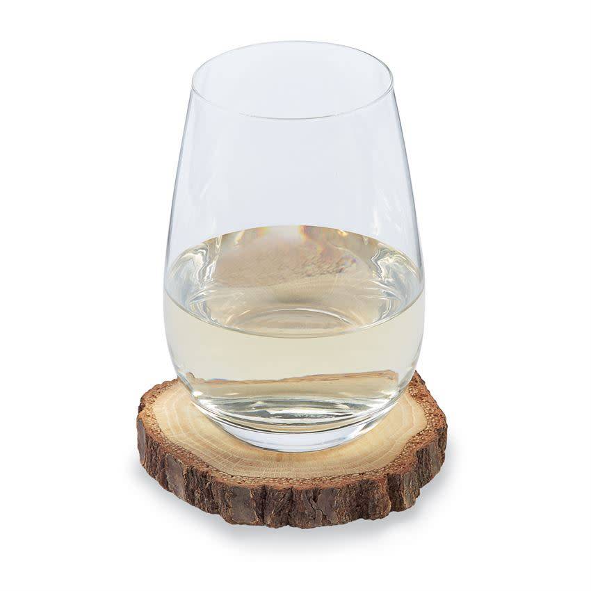 MUD PIE WOOD SLICE COASTER SET MUD PIE WOOD SLICE COASTER SET