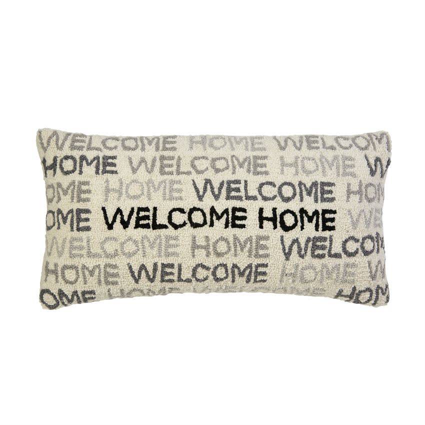 MUD PIE WELCOME HOME HOOKED PILLOW MUD PIE WELCOME HOME HOOKED PILLOW