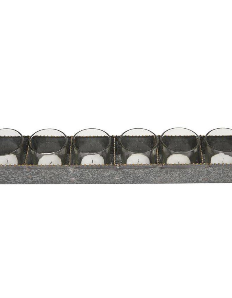 MUD PIE TIN VOTIVE HOLDER