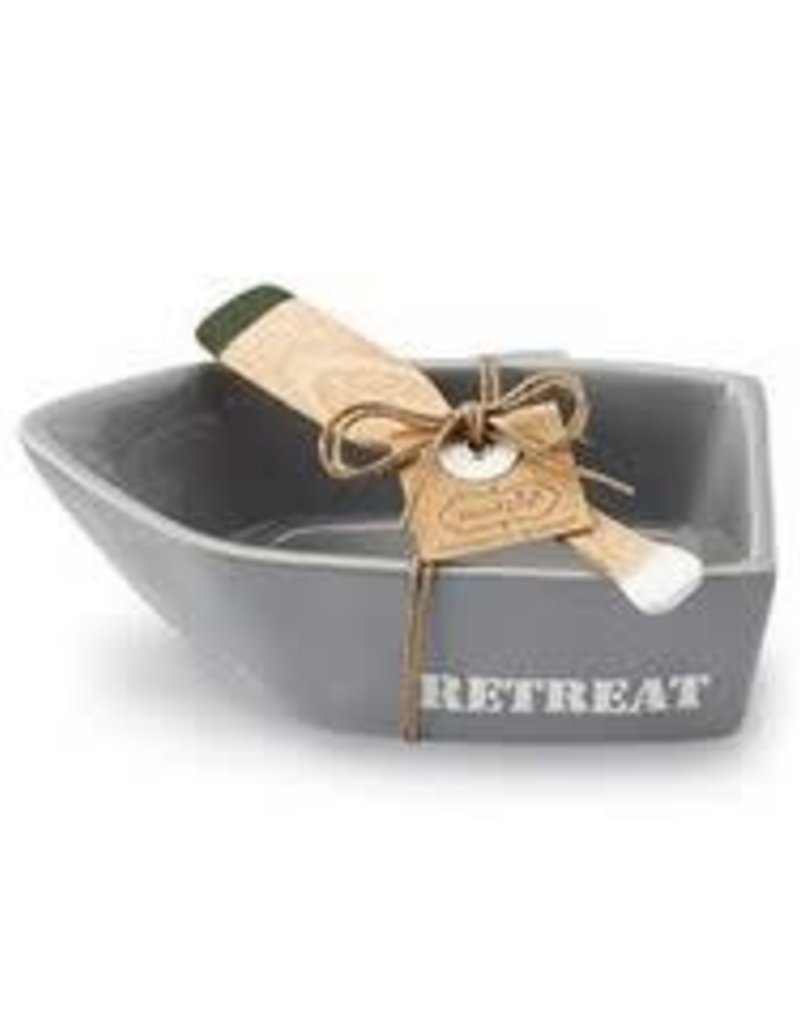 MUD PIE BOAT & PADDLE DIP CUP SET