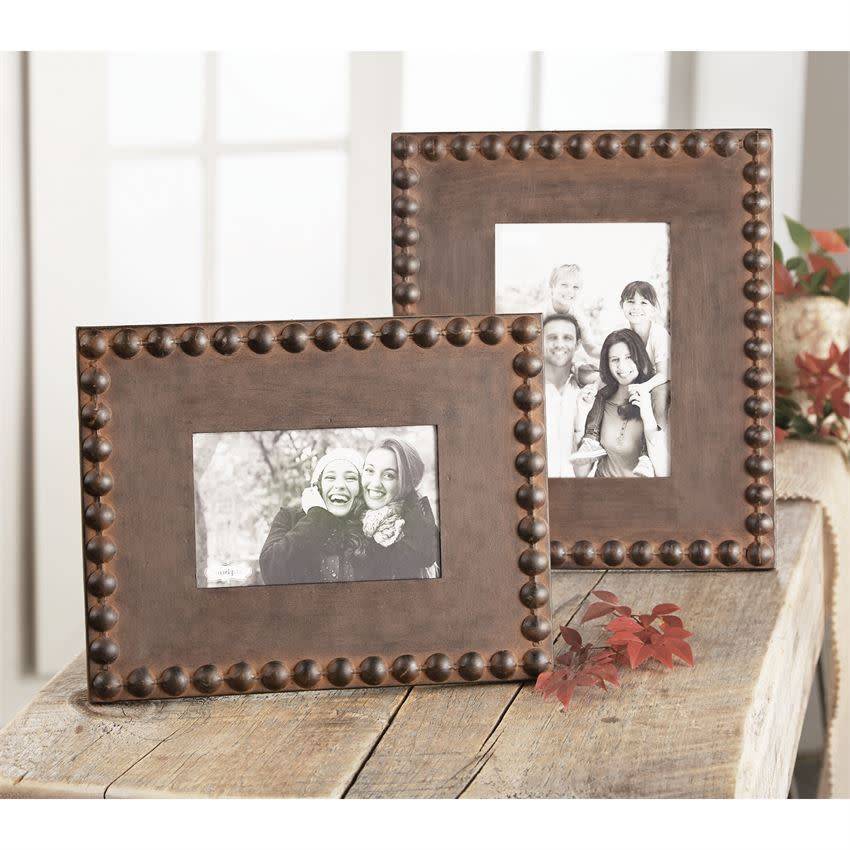 MUD PIE NAILHEAD TIN FRAMES MUD PIE NAILHEAD TIN FRAMES