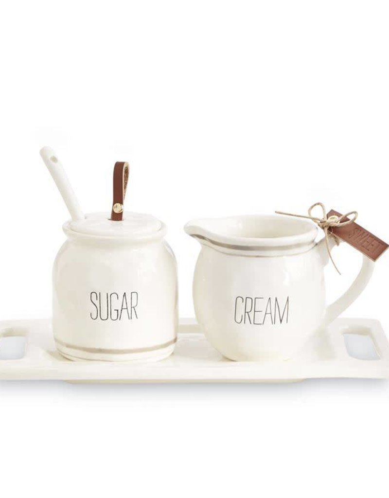 MUD PIE BISTRO CREAM & SUGAR SET