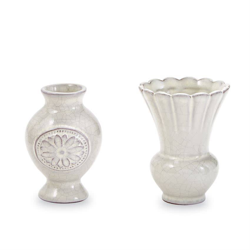 MUD PIE CRACKLE GLAZE BUD VASE MUD PIE CRACKLE GLAZE BUD VASE