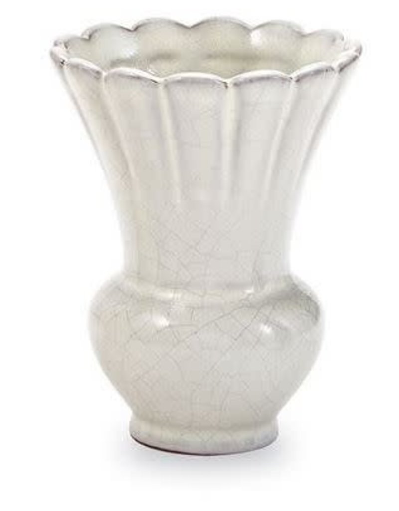 MUD PIE CRACKLE GLAZE BUD VASE