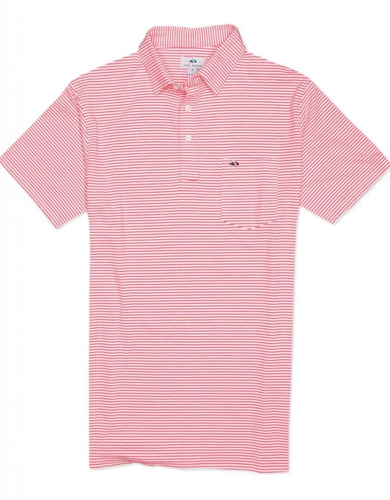 FISH HIPPIE PAMLICO STRIPE POLO