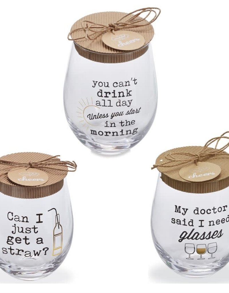 MUD PIE WINE HUMOR GLASSES