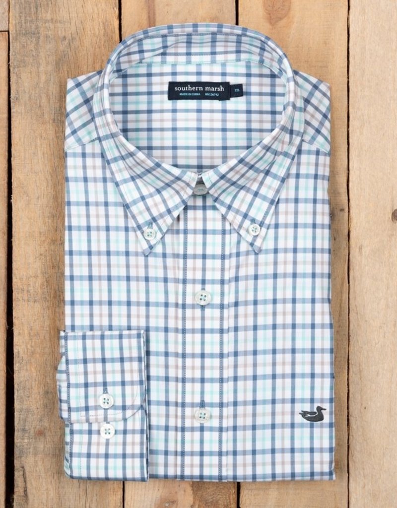 SOUTHERN MARSH CHAMBERS PERFORMANCE GINGHAM SPORT SHIRT