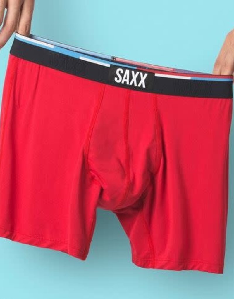 SAXX VIBE BOXER BRIEF- RED