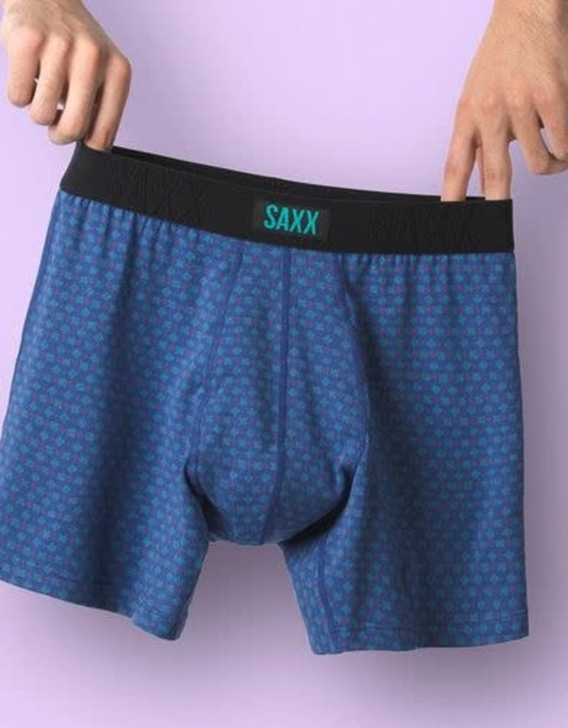 SAXX UNDERCOVER BOXER BRIEF- BLUE SCRATCHES