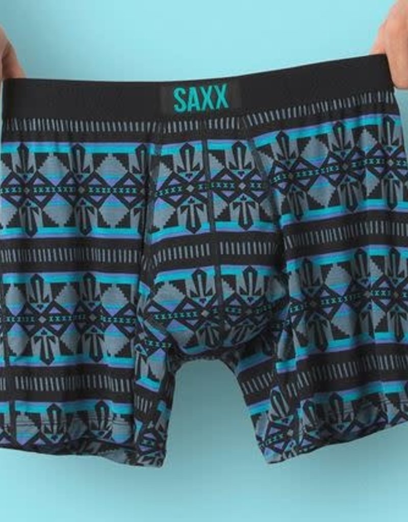 SAXX VIBE BOXER BRIEF -BLACK TRADING BLANKET