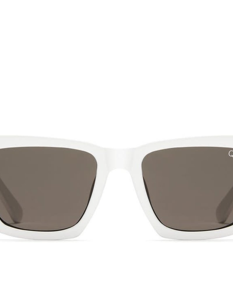 QUAY DON'T AT ME SUNGLASSES-WHITE/SMOKE