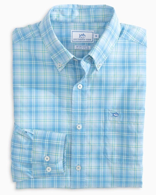 SOUTHERN TIDE CONVOY PLAID L/S INTERCOASTAL SPORTSHIRT SOUTHERN TIDE CONVOY PLAID L/S INTERCOASTAL SPORTSHIRT
