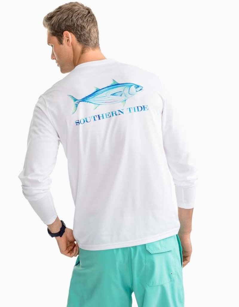 SOUTHERN TIDE WATERCOLOR SKIPJACK L/S PERFORMANCE TEE