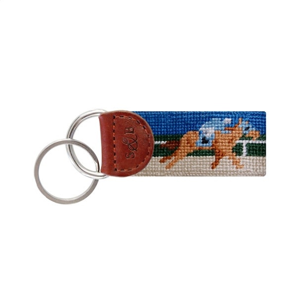 SMATHERS & BRANSON DERBY NEEDLEPOINT KEY FOB SMATHERS & BRANSON DERBY NEEDLEPOINT KEY FOB