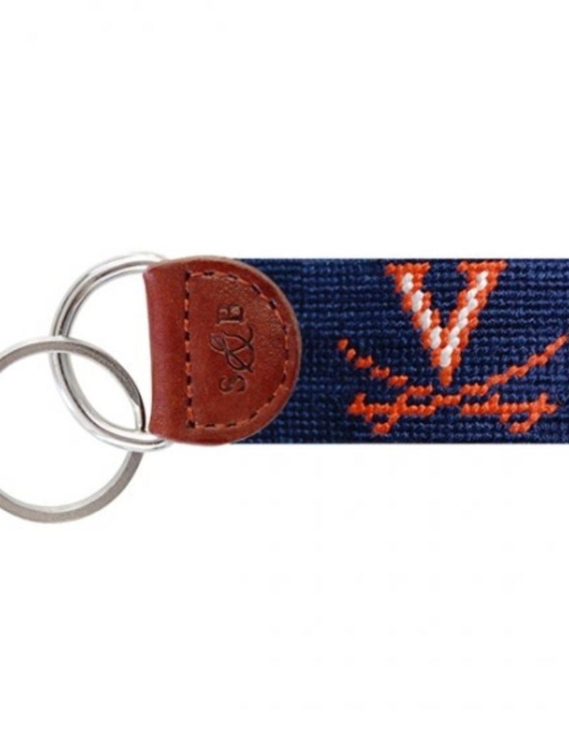 SMATHERS & BRANSON UNIVERSITY OF VIRGINIA NEEDLEPOINT KEY FOB
