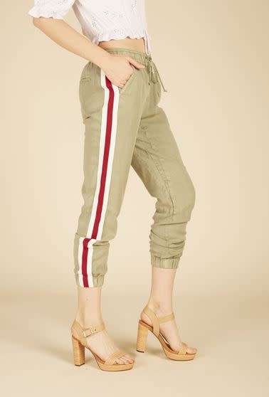 VINTAGE HAVANA OLIVE WASHED TENCIL PANT VINTAGE HAVANA OLIVE WASHED TENCIL PANT