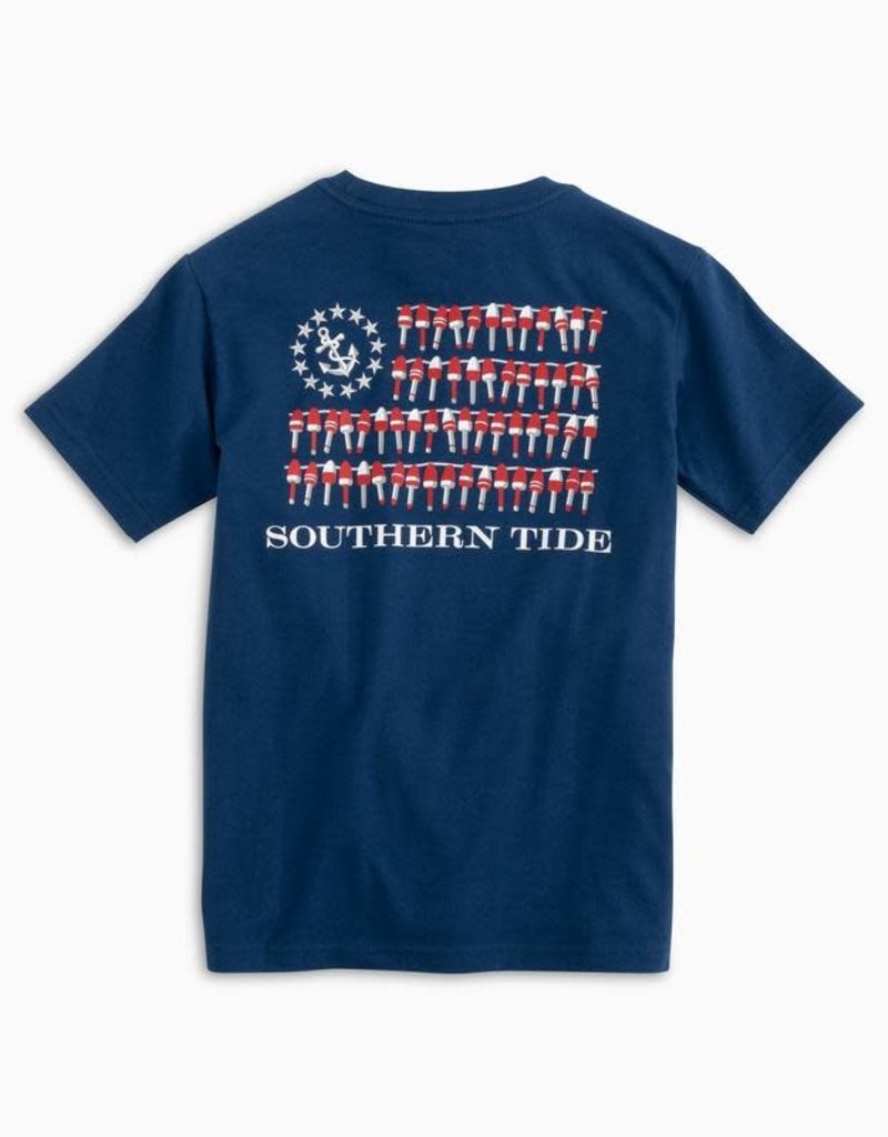 SOUTHERN TIDE YOUTH NAUTICAL BUOYS FLAG TEE