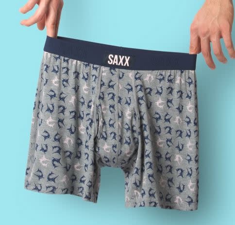 SAXX ULTRA BOXER BRIEF- GRAY HEATHER MARLINS SAXX ULTRA BOXER BRIEF- GRAY HEATHER MARLINS