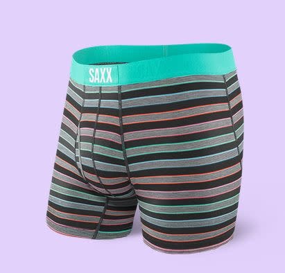 SAXX ULTRA BOXER BRIEF- NAVY CREW STRIPE SAXX ULTRA BOXER BRIEF- NAVY CREW STRIPE