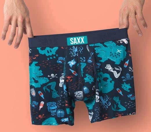 SAXX VIBE BOXER BRIEF- NAVY TREASURE MAP SAXX VIBE BOXER BRIEF- NAVY TREASURE MAP