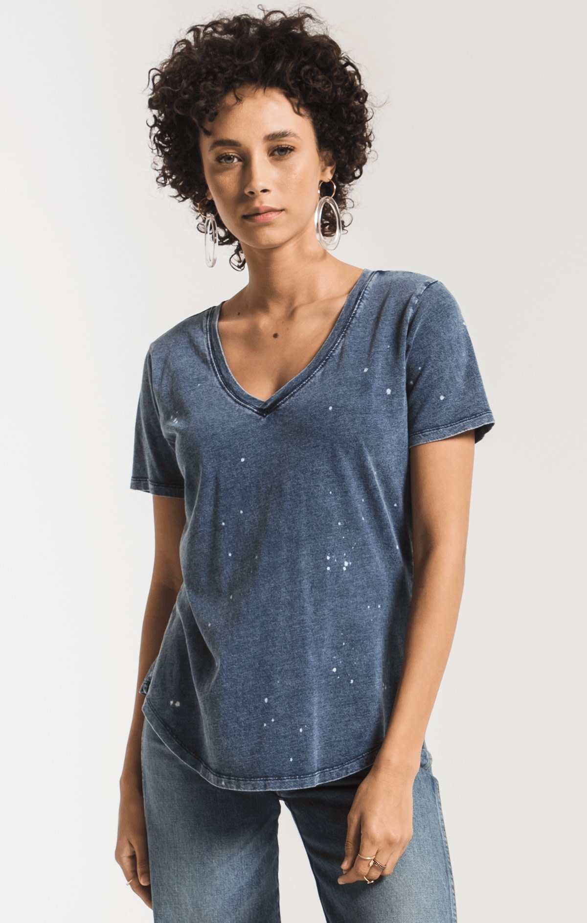 Z SUPPLY THE JERSEY DENIM V-NECK Z SUPPLY THE JERSEY DENIM V-NECK