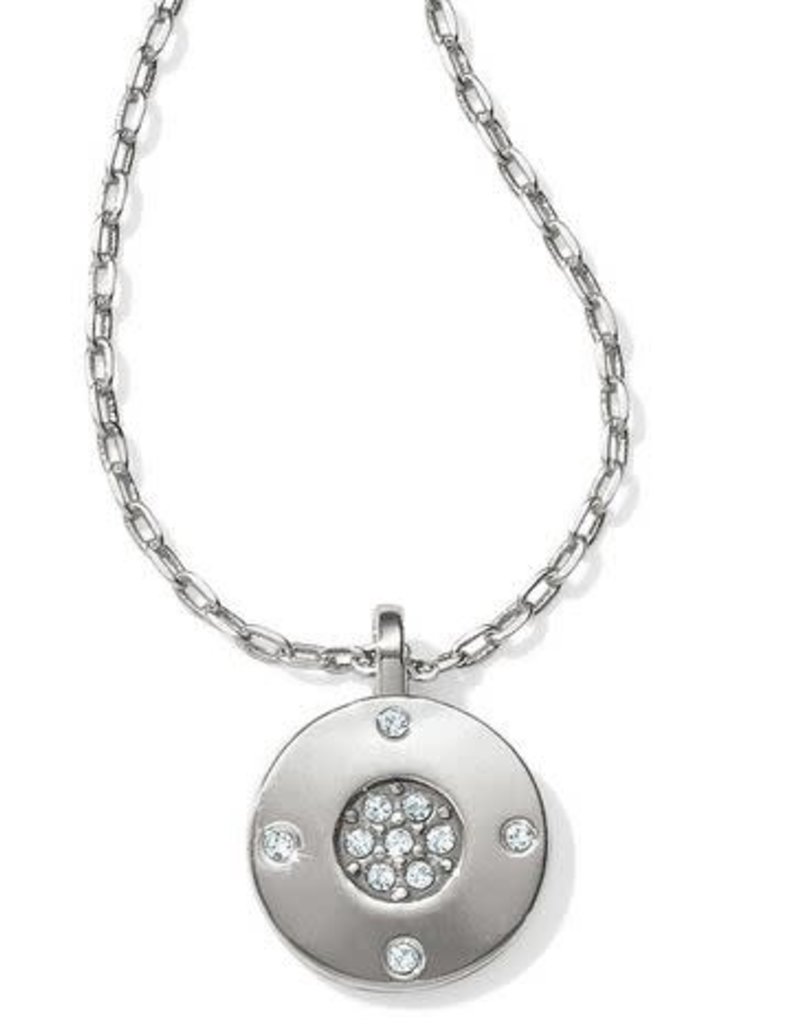 BRIGHTON CONTEMPO ICE REVERSIBLE PETITE ROUND NECKLACE