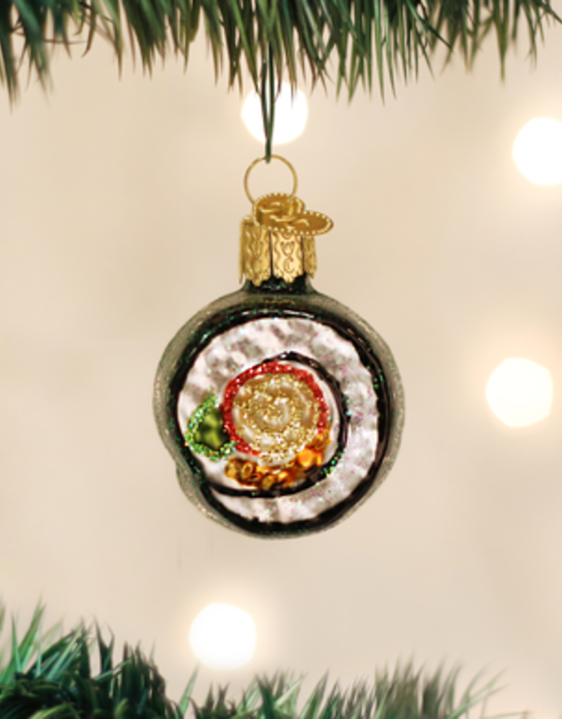 OLD WORLD CHRISTMAS sushi roll ornament