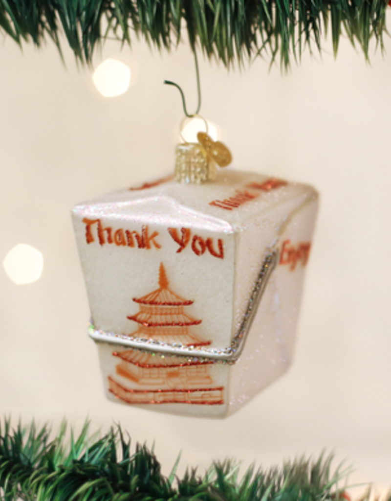 OLD WORLD CHRISTMAS chinese takeout ornament