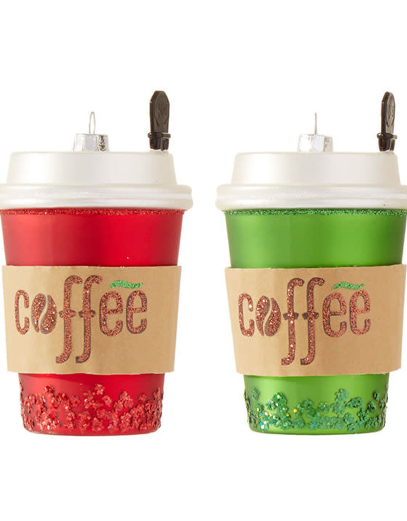 5"coffee cup ornament