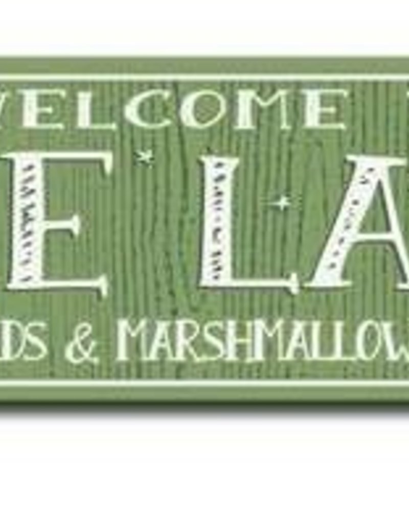 welcome to the lake 5x16 sign